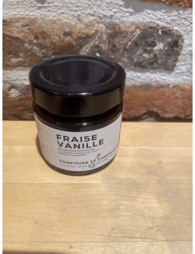 Confiture artisanale fraise vanille