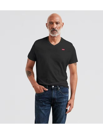 T-Shirt col V Levi's® noir en coton