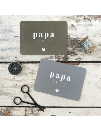 CARTE POSTALE PAPA JE T'AIME / ADELE / BLEU STONE - CINQMAI