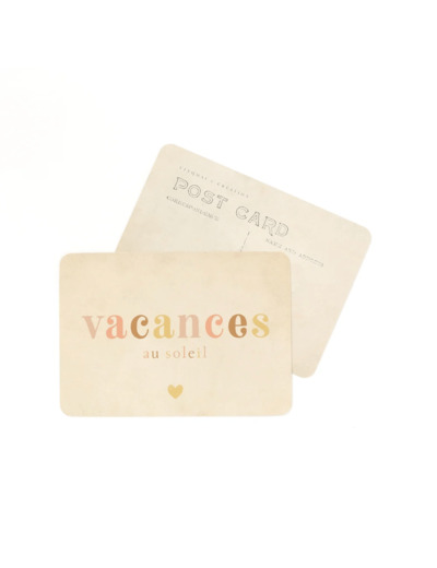 CARTE POSTALE VACANCES AU SOLEIL / ARC EN CIEL - CINQMAI