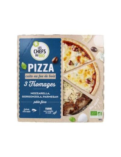 Pizza 3 fromages 400g - Abc Bio
