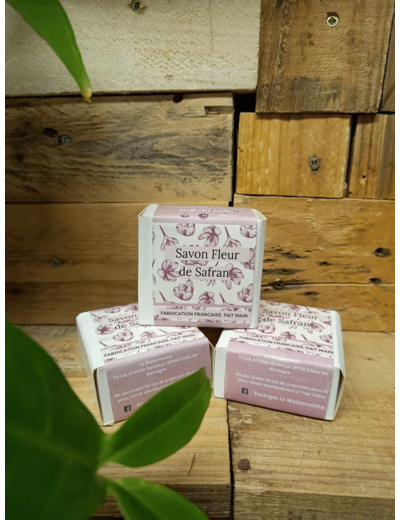 Savon artisanal - Fleur de Safran - ALISS NATURE - Sur le trottoir d'en face