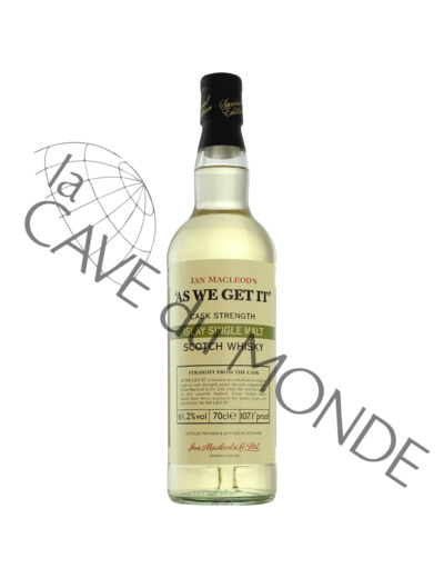 Whisky Islay As We Get It 8ans 60,4° 70cl