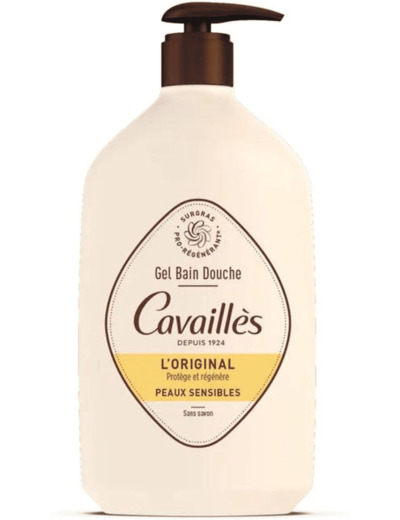 Gel bain douche, Cavaillès, l'ORIGINAL, protège et régénère, sans savon, 1L