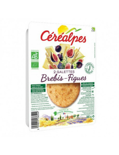 Galettes végétales brebis figue 2x90g - Abc Bio