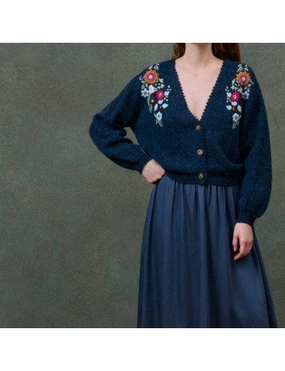 GILET LUNAMI MARINE - LOUISE MISHA