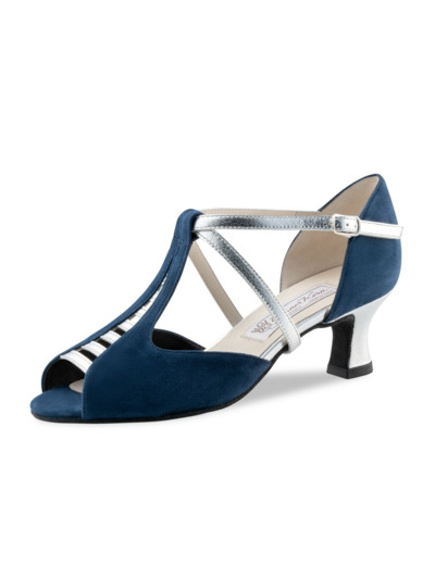 Holly - Chaussures de danse en nubuck noir ou bleu - Werner Kern