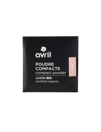 Poudre compacte, couleur perle, certifié BIO, AVRIL