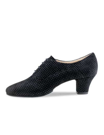 Runa 45 - Chaussures de danse daim avec strass pour femme talon 45mm - Werner Kern