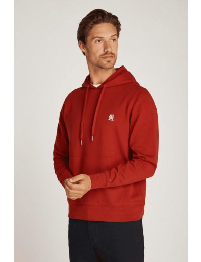 Sweat à capuche Tommy Hilfiger bordeaux