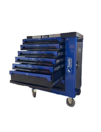 Servante d'atelier bleue 7 tiroirs