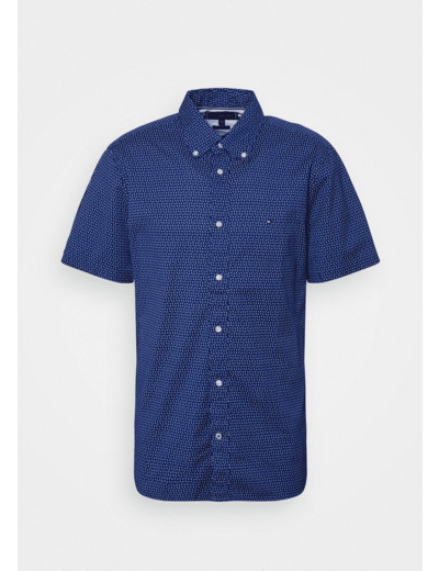 Chemise manches courtes motifs Tommy Hilfiger marine coton