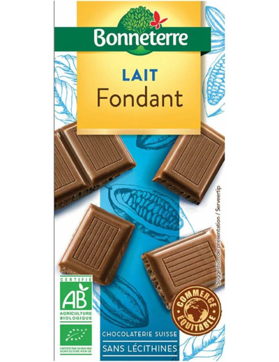 Bonneterre - Chocolat Fondant Lait - 100g