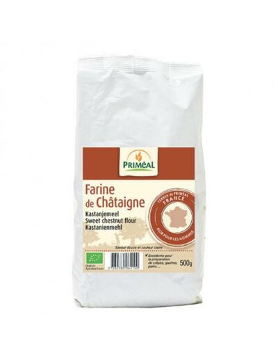 Farine de Châtaigne 500 grammes PRIMEAL  - Abcbio Marly