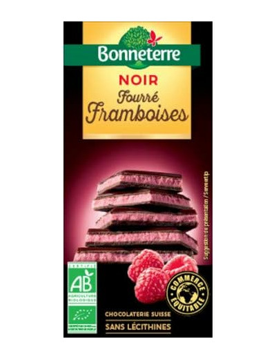 CHOCOLAT FOURRE FRAMBOISE 100G