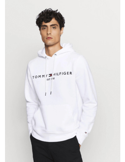 Sweat à capuche Tommy Hilfiger blanc