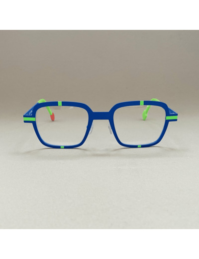 Lunettes de Vue Be Perfect de la Marque Sabine Be Coloris Bleu / Vert Fluo