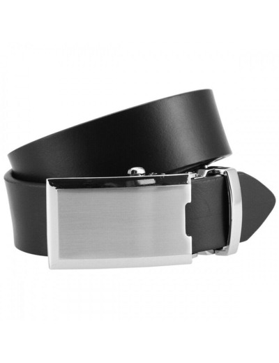 Ceinture automatique Lindenmann noire en cuir