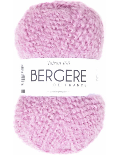 Pelote de laine TOISON 100 Rose (DIANE)