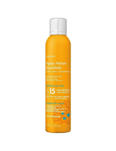 Spray solaire invisible spf 15 Pupa-Algue Marine.