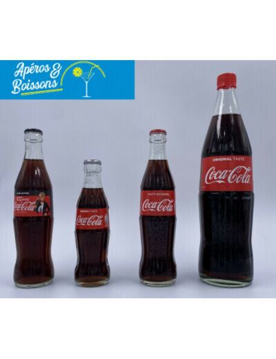 Coca Cola Zero (Bouteille verre 33 cl)  - Apéros & Boissons