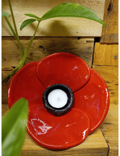 Bougeoir COQUELICOT en céramique - HILDE - Sur le trottoir d'en face