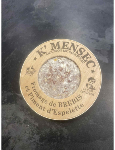 Saucisson sec au fromage de brebis et piment d'Espelette