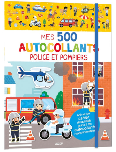 Mes tout premiers autocollants - Police et Pompiers - JM