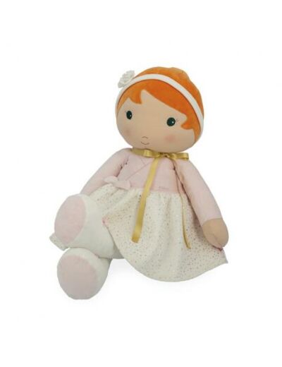 Ma première poupée en tissu Valentine - 80 cm  - Maman et bébé - La Fère