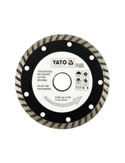 Disque diamant continu 125 mm YT-6023