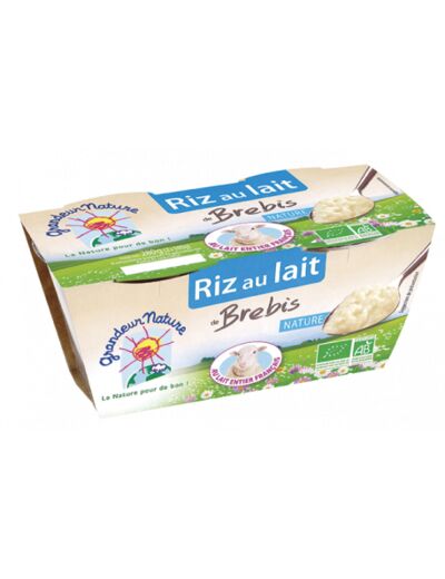 Riz au lait de brebis 2x140g - Abc Bio