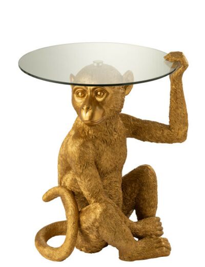 Table d'appoint Singe Or
