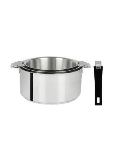 Mutine -Série de 3 casseroles Amovibles - Cristel - au lieu de 340 €