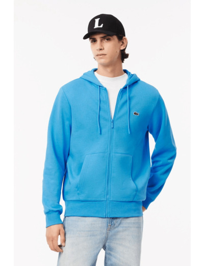 Sweat à capuche Lacoste bleu