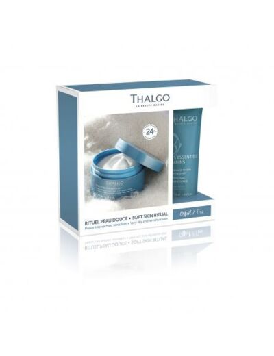 Coffret crème corps et crème main haute nutrition Thalgo-Algue Marine.