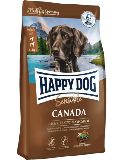 Happy Dog Supreme Canada Croquette pour Chien Adulte 4 kg 4 kg (Lot de 1)