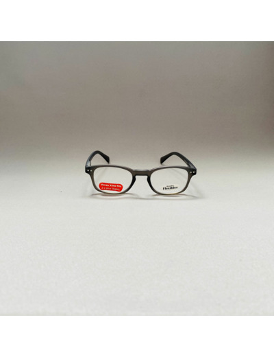 Lunettes de Lecture Mixtes Rondes Couleur Gris Translucide Isotoner Puissance +1.00