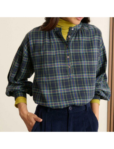 BLOUSE VENDY MARINE - GARANCE