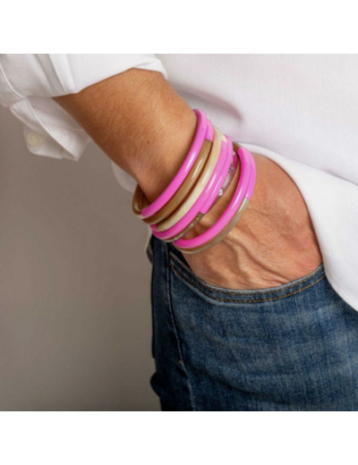 JONC EN CORNE ROSE FLUO - ATELIER 1811