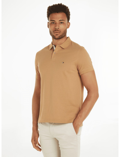 Polo Tommy Hilfiger beige en coton bio