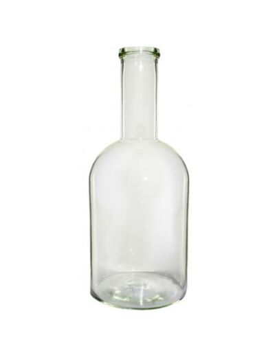 Vase bouteille  en verre vert