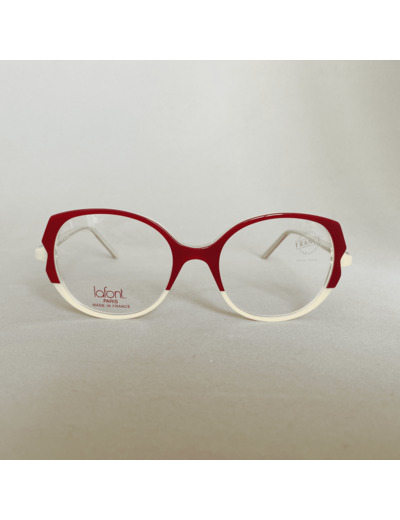 Lunettes de Vue Jalousie Femme De la Marque Lafont Coloris Rouge / Beige