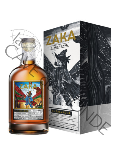 Rhum Zaka El Salvador Single Cask 13 ans Sherry 42% 70cl