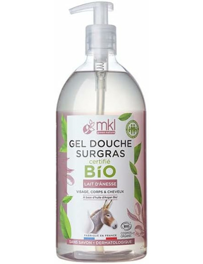 MKL Green Nature Gel Douche Surgras Lait d'Ânesse Bio 1 L