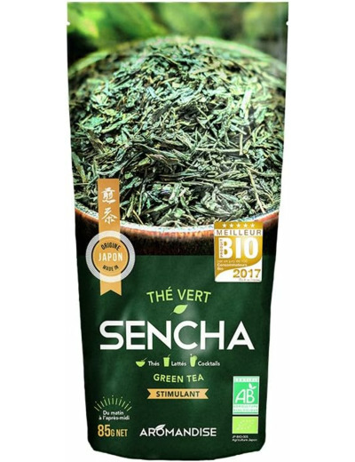 AROMANDISE Thé Vert Bio Japonais Sencha 85g