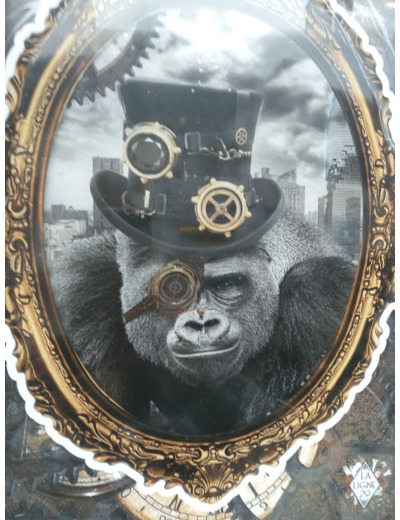 La Ligne 29- Autocollant Gorille