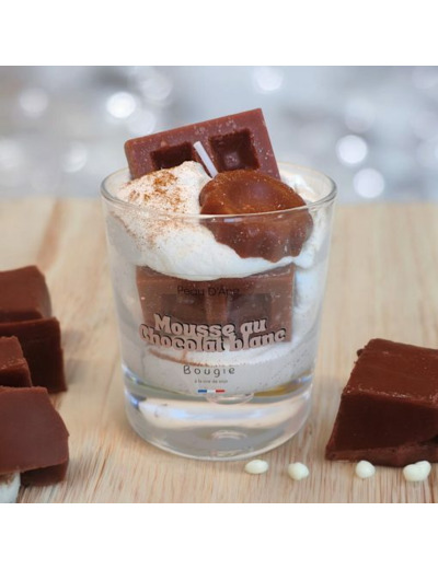 Bougie gourmande Mousse au chocolat blanc