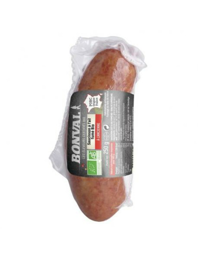 Saucisson à l'ail fumé 250g - Abc Bio