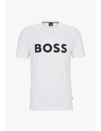 T-Shirt logo BOSS blanc