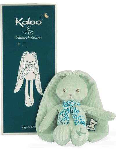 Kaloo - Lapinoo - Pantin Lapin - Peluche Bébé Bi-Matières Jersey et Tricot